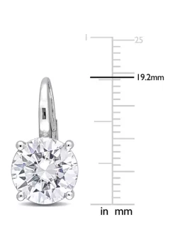 Flash Sale 😀 7 ct. t.w. Created Moissanite Solitaire Drop Earrings in 10k White Gold by Belk & Co. 🎉 -DealsBelk & Co. Store Belk 29911