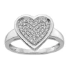 Best Sale 👍 1/4 ct. t.w. Diamond Fancy Heart Ring in 14K White Gold by Belk & Co. 🛒