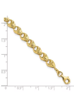 Best reviews of 🧨 14K Yellow Gold Diamond Cut Fancy Link Bracelet by Belk & Co. 😀 -DealsBelk & Co. Store Belk 29929