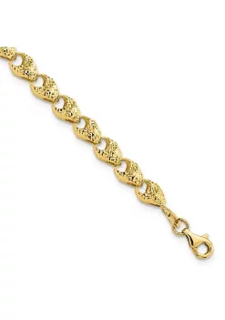 Best reviews of 🧨 14K Yellow Gold Diamond Cut Fancy Link Bracelet by Belk & Co. 😀 -DealsBelk & Co. Store Belk 29930