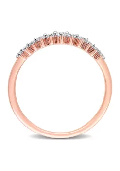 Top 10 ❤️ 1/5 CT TDW Diamond Semi-Eternity Ring in 14k Rose Gold by Belk & Co. 🎉 -DealsBelk & Co. Store Belk 29946
