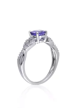 Buy 🤩 10k White Gold Tanzanite and Diamond Ring by Belk & Co. 🤩 -DealsBelk & Co. Store Belk 29951