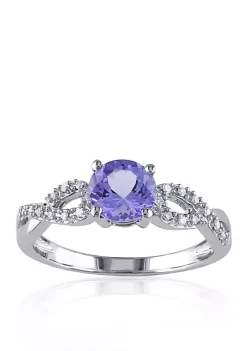 Buy 🤩 10k White Gold Tanzanite and Diamond Ring by Belk & Co. 🤩 -DealsBelk & Co. Store Belk 29953