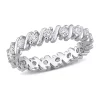 Best deal ✨ 1 ct. t.w. Created Moissanite Full Eternity Band in Sterling Silver by Belk & Co. ⭐