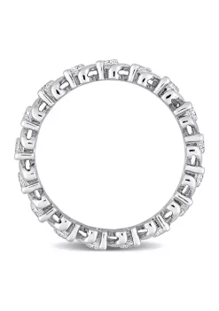Best deal ✨ 1 ct. t.w. Created Moissanite Full Eternity Band in Sterling Silver by Belk & Co. ⭐ -DealsBelk & Co. Store Belk 29981