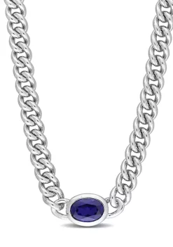 Hot Sale 🛒 Lab Created 1.27 ct. t.g.w. Created Blue Sapphire Chain Necklace in Sterling Silver by Belk & Co. 🎉 11 Hot Sale 🛒 Lab Created 1.27 ct. t.g.w. Created Blue Sapphire Chain Necklace in Sterling Silver by Belk & Co. 🎉 -DealsBelk & Co. Store Belk 29991