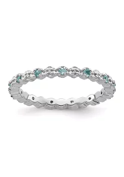 Best Pirce ✔️ 1/4 ct. t.w. Blue Topaz and 0.04 ct. t.w. Diamond Stackable Expressions Ring in Sterling Silver by Belk & Co. 🎉 10 Best Pirce ✔️ 1/4 ct. t.w. Blue Topaz and 0.04 ct. t.w. Diamond Stackable Expressions Ring in Sterling Silver by Belk & Co. 🎉 -DealsBelk & Co. Store Belk 29999