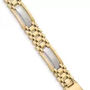 Deals 😉 Mens 14K Two-tone Gold Polished and Satin 8.75 Inch Link Bracelet by Belk & Co. 🤩