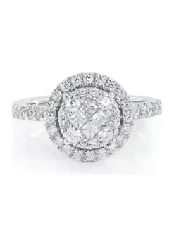 Coupon 👍 1 ct. t.w. Diamond Ring in 10K White Gold by Belk & Co. 🔔