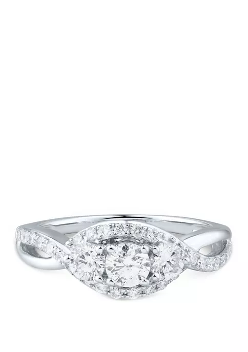 Top 10 ๐ 1 ct. t.w. Diamond Ring in 14K White Gold by Belk & Co. ๐ 4 Top 10 ๐ 1 ct. t.w. Diamond Ring in 14K White Gold by Belk & Co. ๐ - Image 4