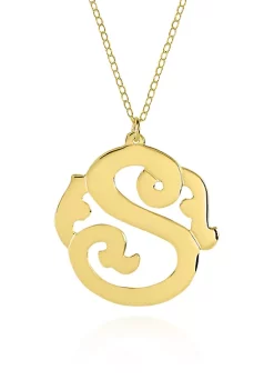 Flash Sale 💯 14k Yellow Gold S Monogram Necklace by Belk & Co. 🔔 -DealsBelk & Co. Store Belk 30059