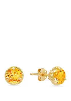 Best Pirce ⌛ 1.6 ct. t.w. Citrine Stud Earrings by Belk & Co. 😀 -DealsBelk & Co. Store Belk 30068