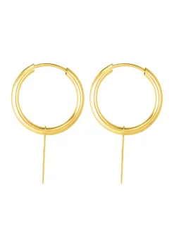 Promo ❤️ Endless Hoop Cross Earrings by Belk & Co. 💯 -DealsBelk & Co. Store Belk 30082