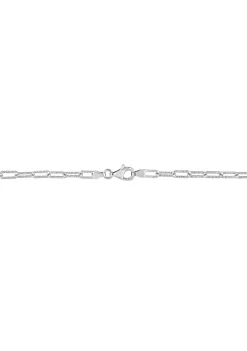Buy 💯 3.5MM Fancy Paperclip Chain Necklace in Sterling Silver, 16" by Belk & Co. 🔥 -DealsBelk & Co. Store Belk 30102