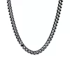 Discount 🎁 Stainless Steel 6 Millimeter Foxtail Chain Necklace with Black Ion Plating and Push Lock, 24 Inch by Belk & Co. 🎉