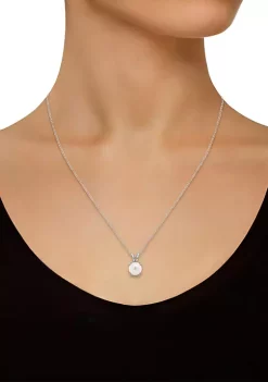 Best deal 😉 Sterling Silver 7mm Round Pearl Pendant Necklace by Belk & Co. 💯 -DealsBelk & Co. Store Belk 30110