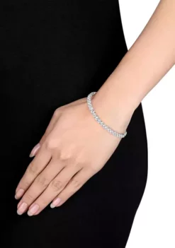 Outlet 🧨 Lab Created 14.23 ct. t.g.w. Created White Sapphire Bracelet in Sterling Silver by Belk & Co. 😀 -DealsBelk & Co. Store Belk 3016