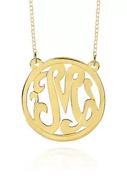 Promo ๐ 10k Yellow Gold M Monogram Necklace by Belk & Co. โ๏ธ