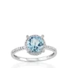 Wholesale ✔️ 10k White Gold Blue Topaz and Diamond Ring by Belk & Co. 🧨