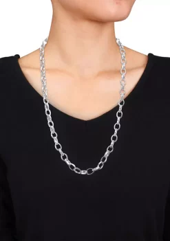 Promo 💯 Sterling Silver Rolo Chain Necklace by Belk & Co. 🎉 -DealsBelk & Co. Store Belk 30274