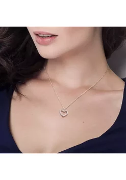 Budget ✨ 3/5 ct. t.w. Created Moissanite Open Heart Pendant with Chain in Sterling Silver by Belk & Co. 😉 8 Budget ✨ 3/5 ct. t.w. Created Moissanite Open Heart Pendant with Chain in Sterling Silver by Belk & Co. 😉 -DealsBelk & Co. Store Belk 30280