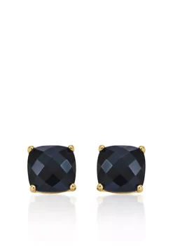 Budget 😉 14k Yellow Gold 6mm Onyx Stud Earrings by Belk & Co. 🥰 -DealsBelk & Co. Store Belk 3029