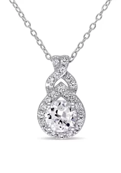 Outlet ๐ Lab Created 1.8 CT TGW Created White Sapphire Teardrop Halo Necklace in Sterling Silver by Belk & Co. ๐ฏ 9 Outlet ๐ Lab Created 1.8 CT TGW Created White Sapphire Teardrop Halo Necklace in Sterling Silver by Belk & Co. ๐ฏ -DealsBelk & Co. Store Belk 30298
