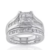 Best Sale 🛒 2 ct. t.w. Diamond Bridal Ring Set in 14k White Gold by Belk & Co. 👍