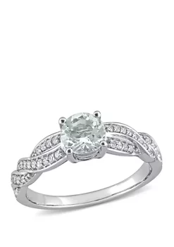 Budget ๐ฏ 3/4 ct. t.w. Aquamarine and 1/4 ct. t.w. Diamond Infinity Ring by Belk & Co. ๐ 5 Budget ๐ฏ 3/4 ct. t.w. Aquamarine and 1/4 ct. t.w. Diamond Infinity Ring by Belk & Co. ๐ -DealsBelk & Co. Store Belk 30326