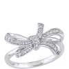 New 😍 Diamond Bow Ring in 10K White Gold by Belk & Co. 🎉