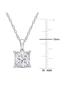 Deals 🥰 Lab Created 3 ct. t.g.w. Created Moissanite Solitaire Pendant with Chain in Sterling Silver by Belk & Co. 🎁 -DealsBelk & Co. Store Belk 30363