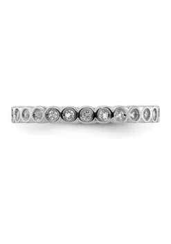 Top 10 🧨 1/2 ct. t.w. White Topaz Stackable Expressions Ring in Sterling Silver by Belk & Co. 💯 -DealsBelk & Co. Store Belk 30393