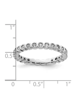 Top 10 🧨 1/2 ct. t.w. White Topaz Stackable Expressions Ring in Sterling Silver by Belk & Co. 💯 -DealsBelk & Co. Store Belk 30394