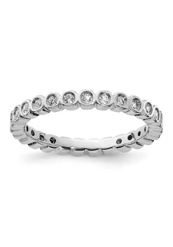 Top 10 🧨 1/2 ct. t.w. White Topaz Stackable Expressions Ring in Sterling Silver by Belk & Co. 💯 -DealsBelk & Co. Store Belk 30395