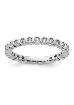 Top 10 🧨 1/2 ct. t.w. White Topaz Stackable Expressions Ring in Sterling Silver by Belk & Co. 💯 -DealsBelk & Co. Store Belk 30396