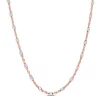 Cheapest ✔️ Two-Tone White Bead Chain Necklace in 18k Rose Gold Plated Sterling Silver, 20" by Belk & Co. 🌟
