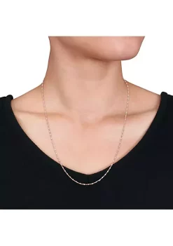 Cheapest ✔️ Two-Tone White Bead Chain Necklace in 18k Rose Gold Plated Sterling Silver, 20" by Belk & Co. 🌟 -DealsBelk & Co. Store Belk 30409