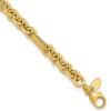 Best reviews of ✔️ 14K Yellow Gold Polished and Textured Fancy Link Bracelet by Belk & Co. 😀