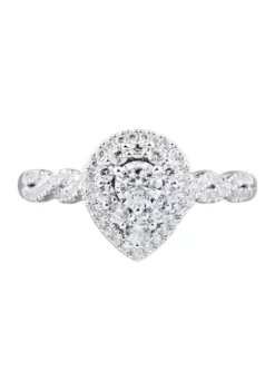 Best Sale โญ 1/2 ct. t.w. Diamond Engagement Ring in 10K White Gold by Belk & Co. ๐ฅ