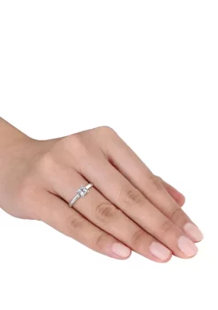 Coupon 😍 3/5 ct. t.w. Lab Created White Sapphire Solitaire Ring in 10K White Gold by Belk & Co. 🥰 -DealsBelk & Co. Store Belk 30509