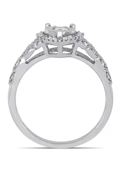 Top 10 👏 1/5 ct. t.w. Diamond Heart Ring In Sterling Silver by Belk & Co. 🔔 -DealsBelk & Co. Store Belk 30514