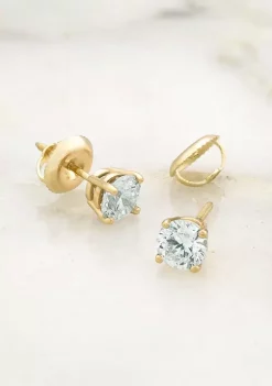 New 💯 1 ct. t.w. Lab Created Diamond IGI Certified Solitaire Stud Earrings in 14K Yellow Gold by Belk & Co. ⌛ 7 New 💯 1 ct. t.w. Lab Created Diamond IGI Certified Solitaire Stud Earrings in 14K Yellow Gold by Belk & Co. ⌛ -DealsBelk & Co. Store Belk 30539