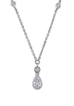 Coupon 🎁 1/3 ct. t.w Diamond By the Yard Dangle Necklace in 14K White Gold by Belk & Co. 😀 -DealsBelk & Co. Store Belk 30544