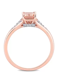 Best deal 💯 7/8 ct. t.w. Morganite and 1/10 ct. t.w. Diamond Emerald Cut Engagement Ring in 10k Rose Gold by Belk & Co. 😀 8 Best deal 💯 7/8 ct. t.w. Morganite and 1/10 ct. t.w. Diamond Emerald Cut Engagement Ring in 10k Rose Gold by Belk & Co. 😀 -DealsBelk & Co. Store Belk 30563