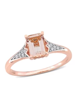 Best deal 💯 7/8 ct. t.w. Morganite and 1/10 ct. t.w. Diamond Emerald Cut Engagement Ring in 10k Rose Gold by Belk & Co. 😀 11 Best deal 💯 7/8 ct. t.w. Morganite and 1/10 ct. t.w. Diamond Emerald Cut Engagement Ring in 10k Rose Gold by Belk & Co. 😀 -DealsBelk & Co. Store Belk 30566