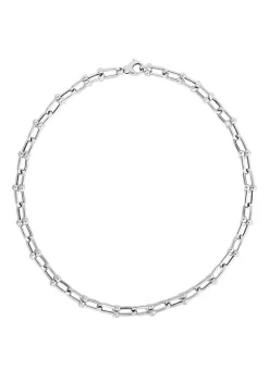 Buy 🎉 Sterling Silver Jaxx Link Necklace by Belk & Co. ❤️