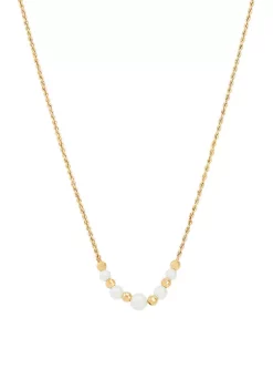 Outlet 🛒 10K Yellow Gold White Pearl Bead Necklace by Belk & Co. 🔥