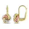 Hot Sale 👍 Entwined Love Knot Earrings in 10K 3 Tone Gold by Belk & Co. 🧨