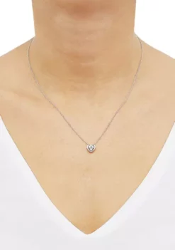 Best deal 🥰 1/10 ct. t.w. Diamond Earrings and Pendant Necklace in Sterling Silver by Belk & Co. 👍 -DealsBelk & Co. Store Belk 3062