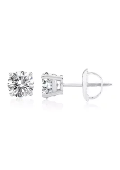 New 🎉 1 ct. t.w. Lab Created Diamond IGI Certified Solitaire Stud Earrings in 14K White Gold by Belk & Co. 🧨 -DealsBelk & Co. Store Belk 30700